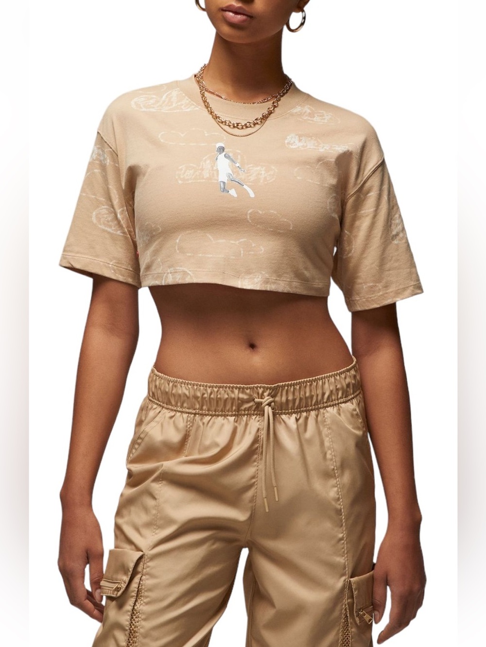 Jordan Artist Series by Parker Duncan Cropped T-Shirt (Desert, Style: DZ3208-277